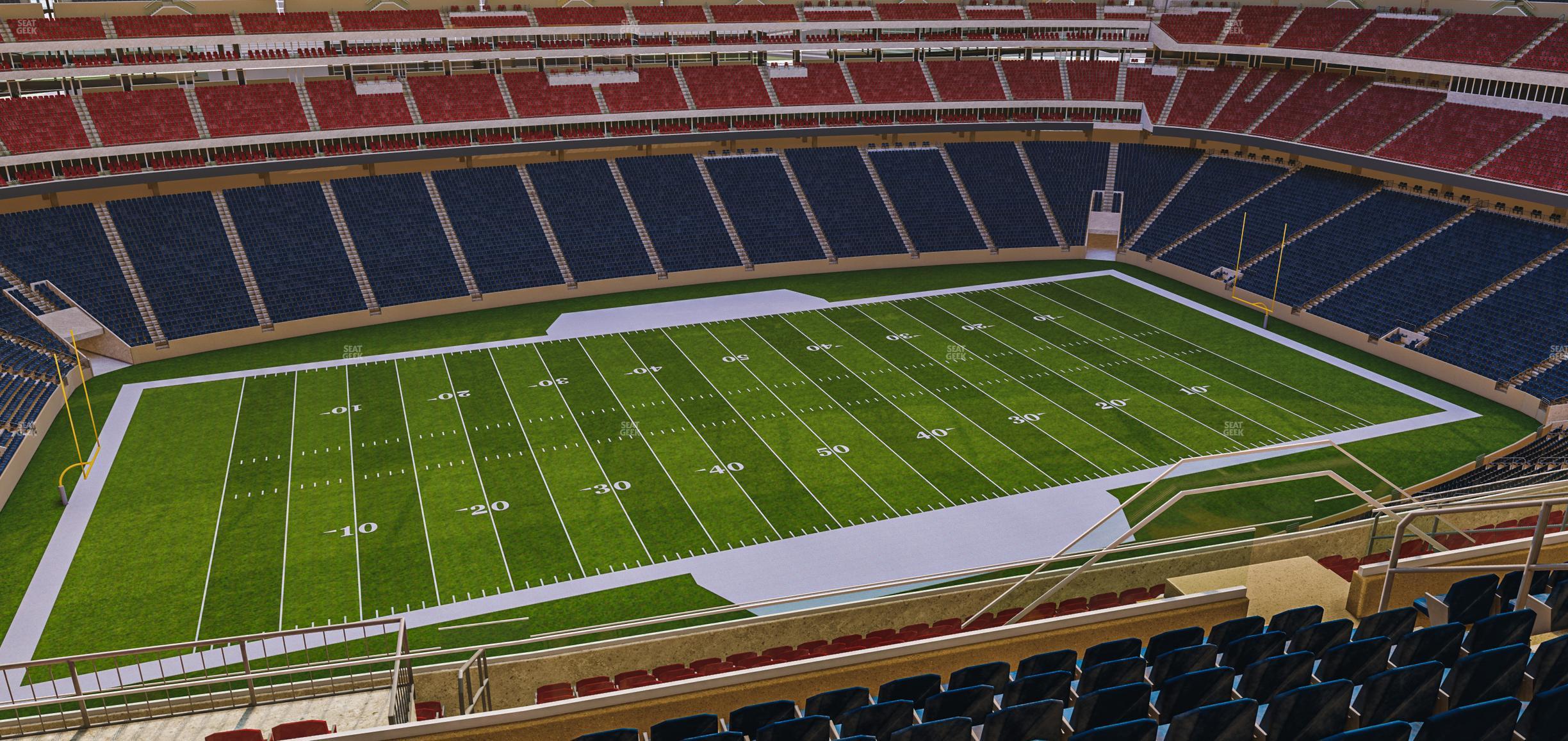 Seating view for NRG Stadium Section 611