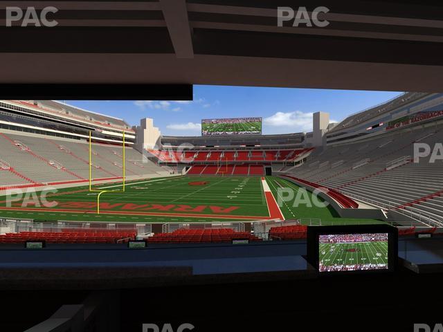 Seating view for Razorback Stadium Section Loge 39