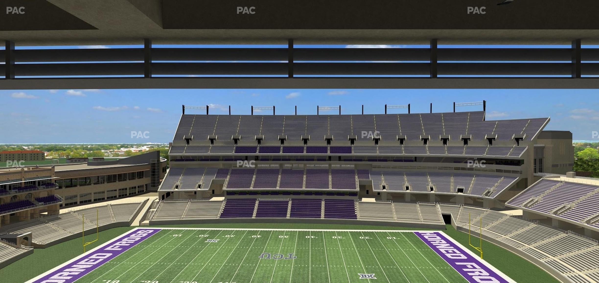 Seating view for Amon G Carter Stadium Section Legends Club 330