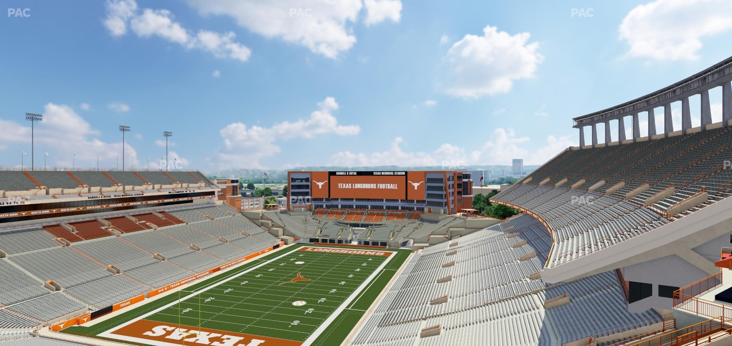 Seating view for Darrell K Royal - Texas Memorial Stadium Section 112