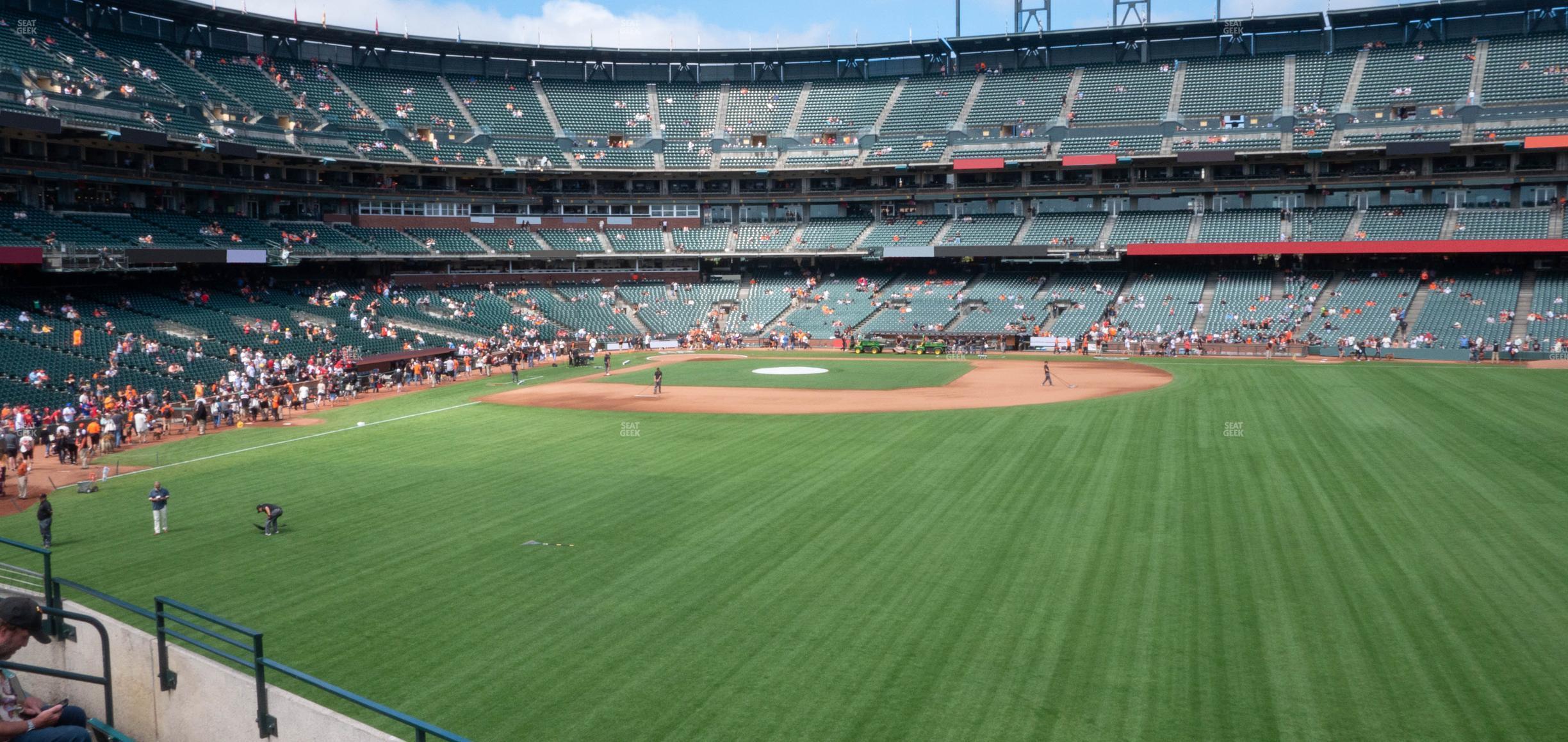 Seating view for Oracle Park Section Arcade 146