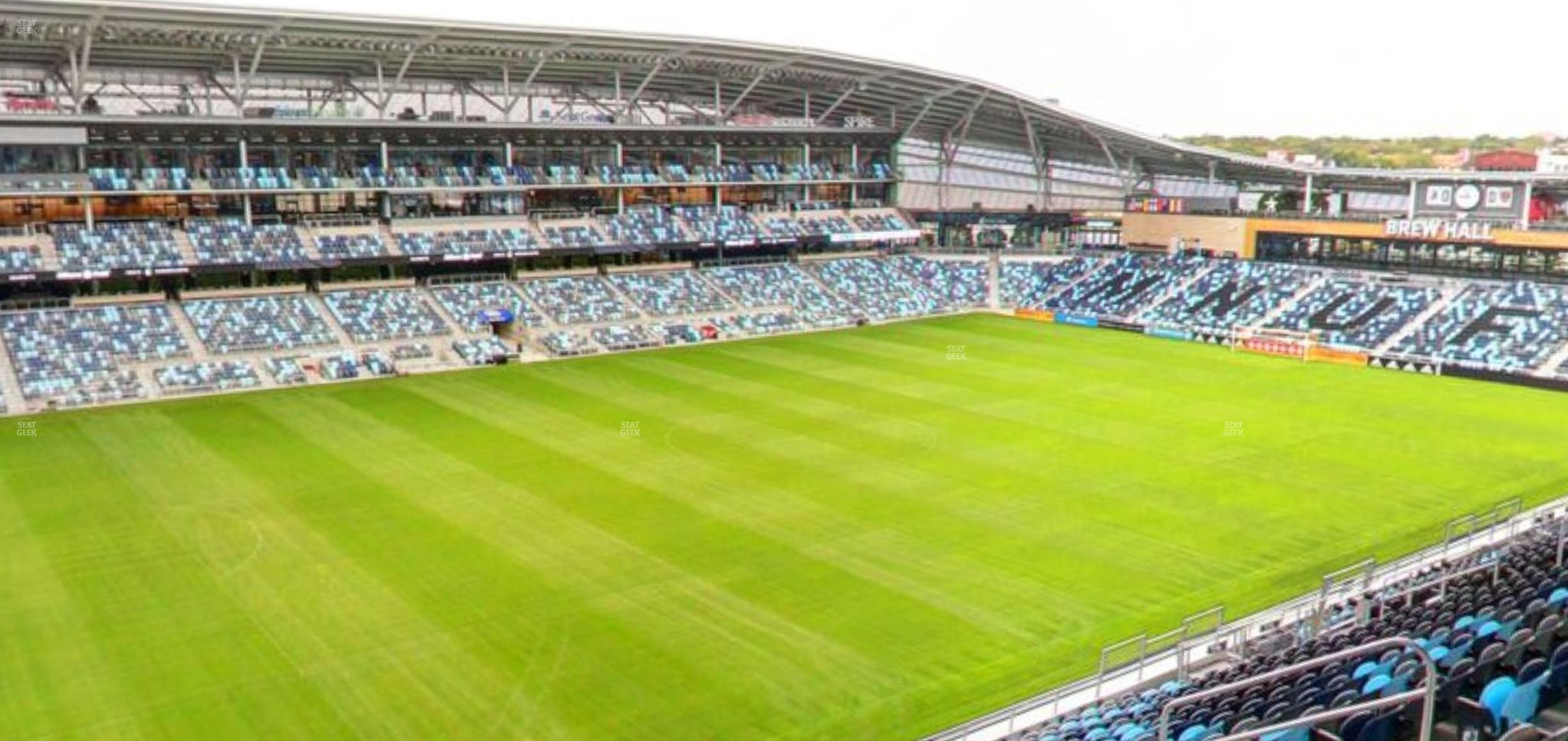 Seating view for Allianz Field Section 117