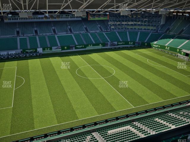 Seating view for Providence Park Section East Vista 3