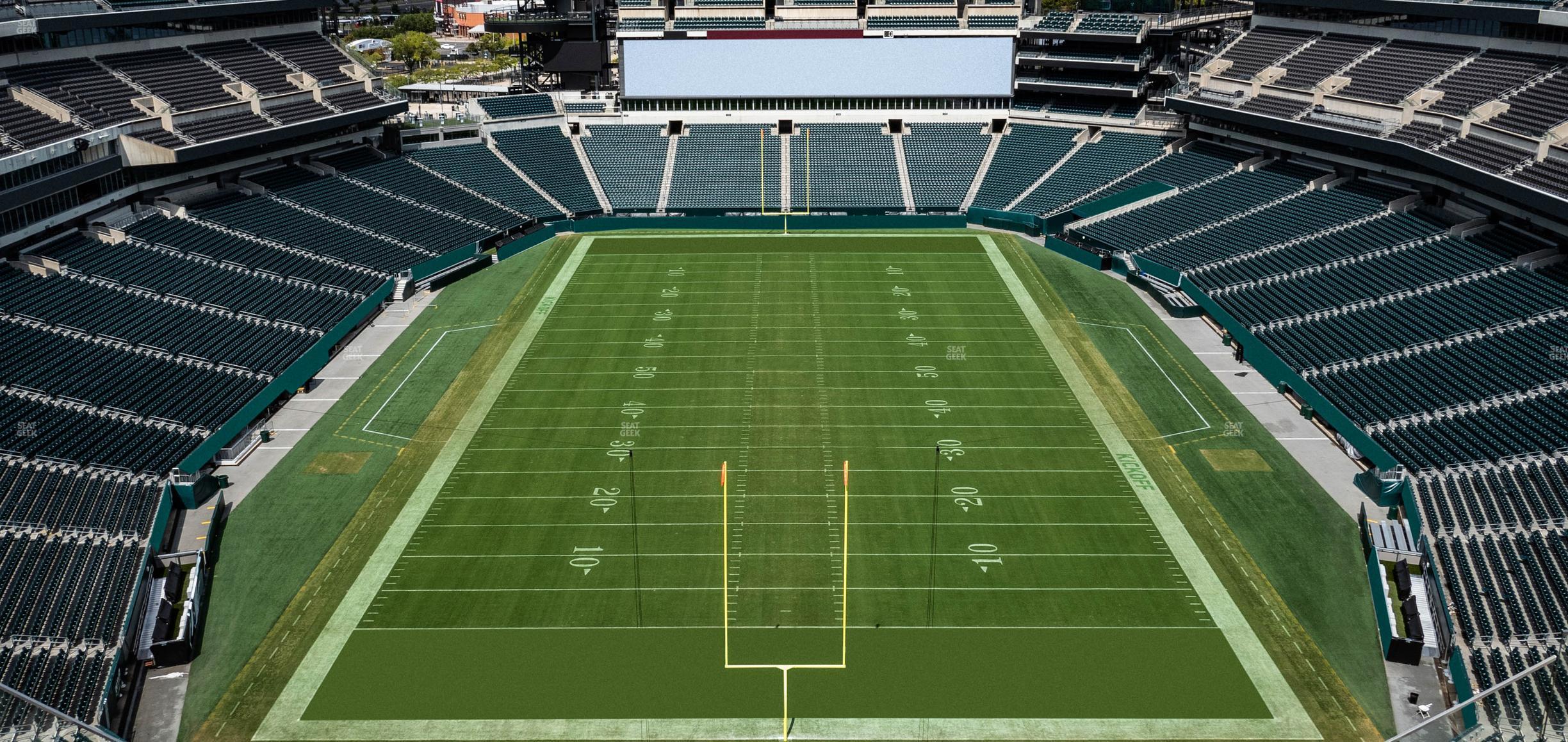 Seating view for Lincoln Financial Field Section 212