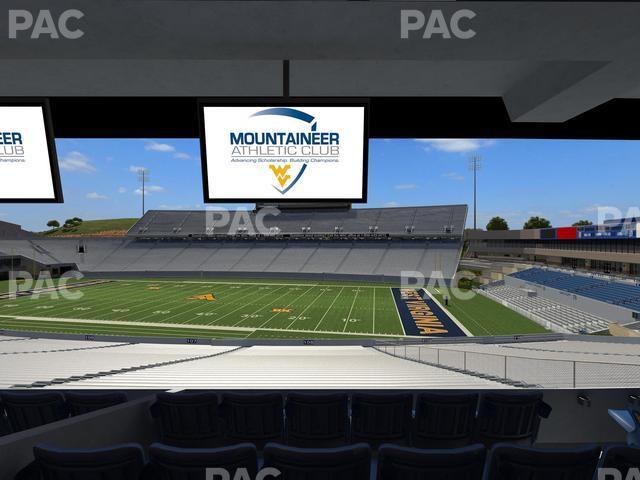 Seating view for Mountaineer Field at Milan Puskar Stadium Section Field Box 30