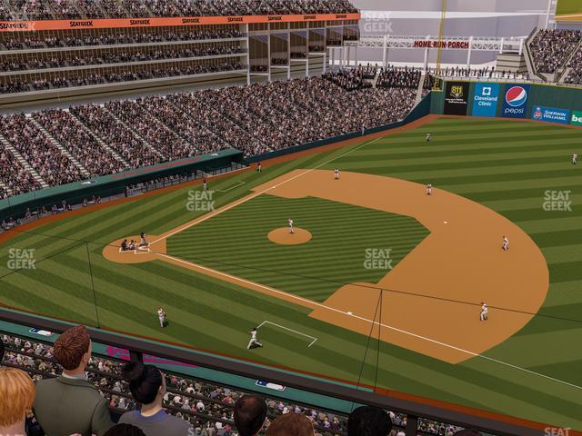 Seating view for Progressive Field Section 437