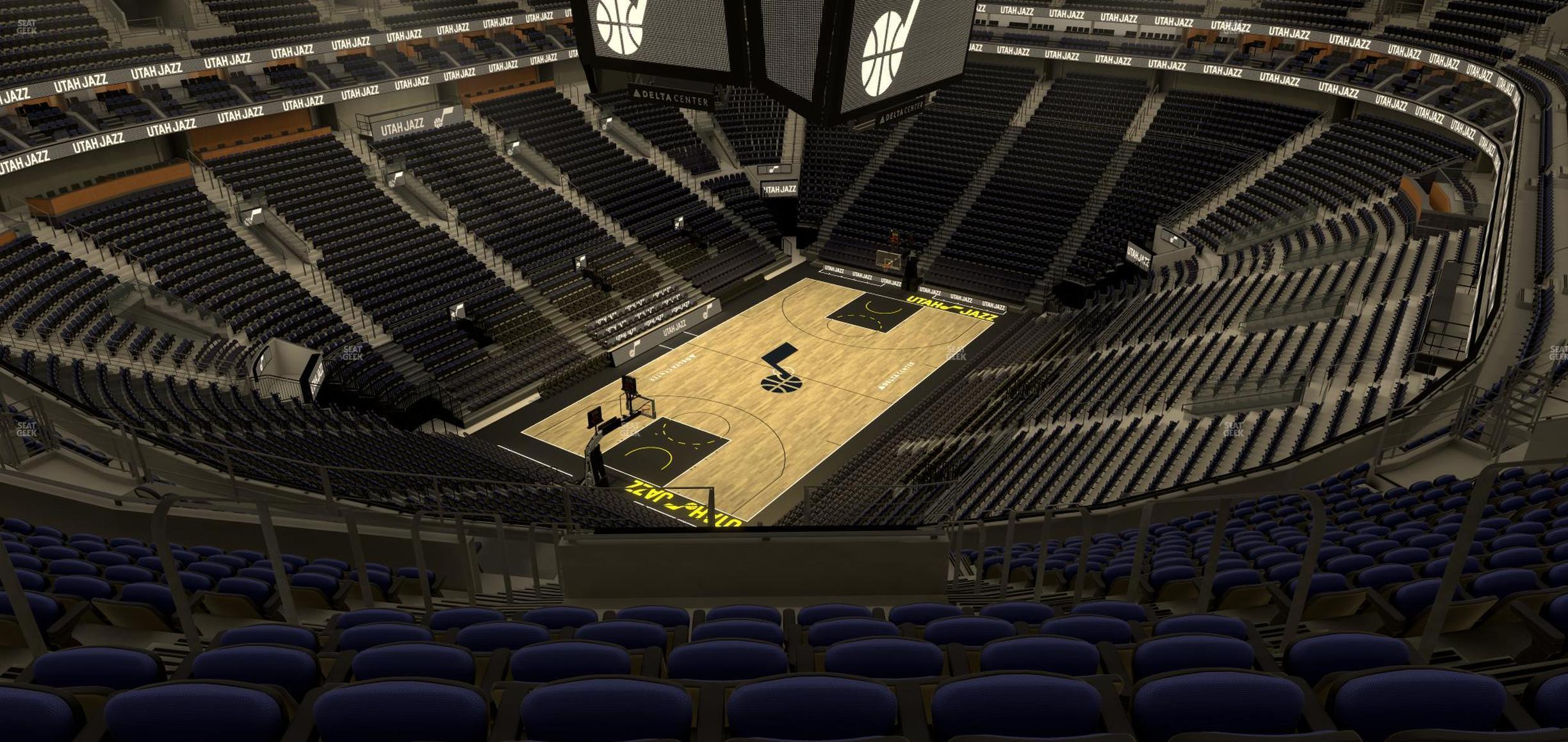 Seating view for Delta Center Section 138