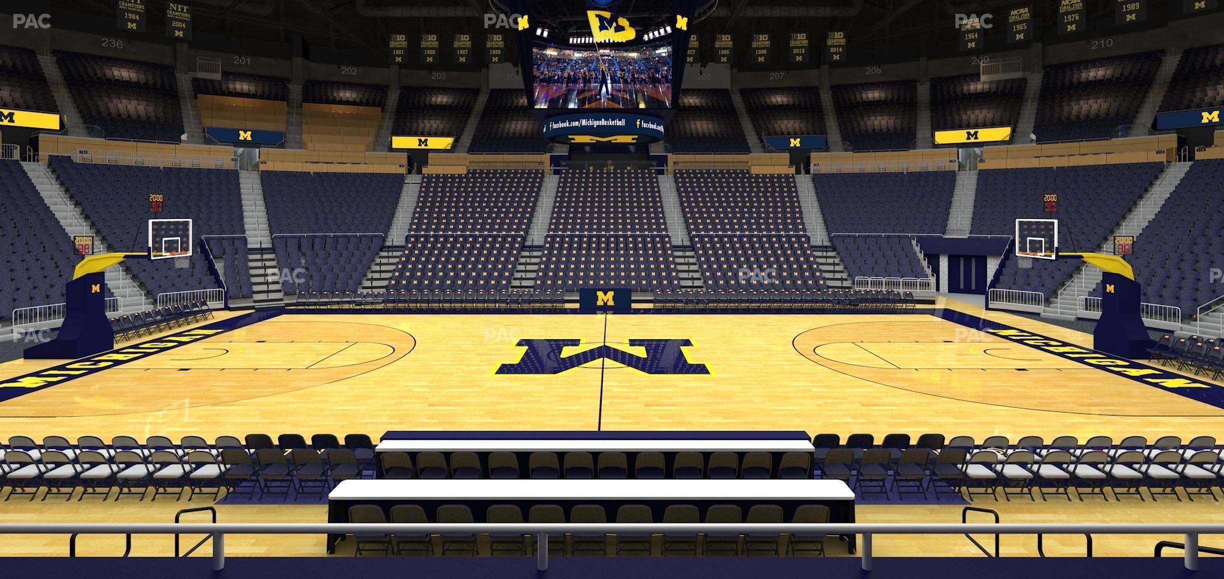 Seating view for Crisler Center Section 123