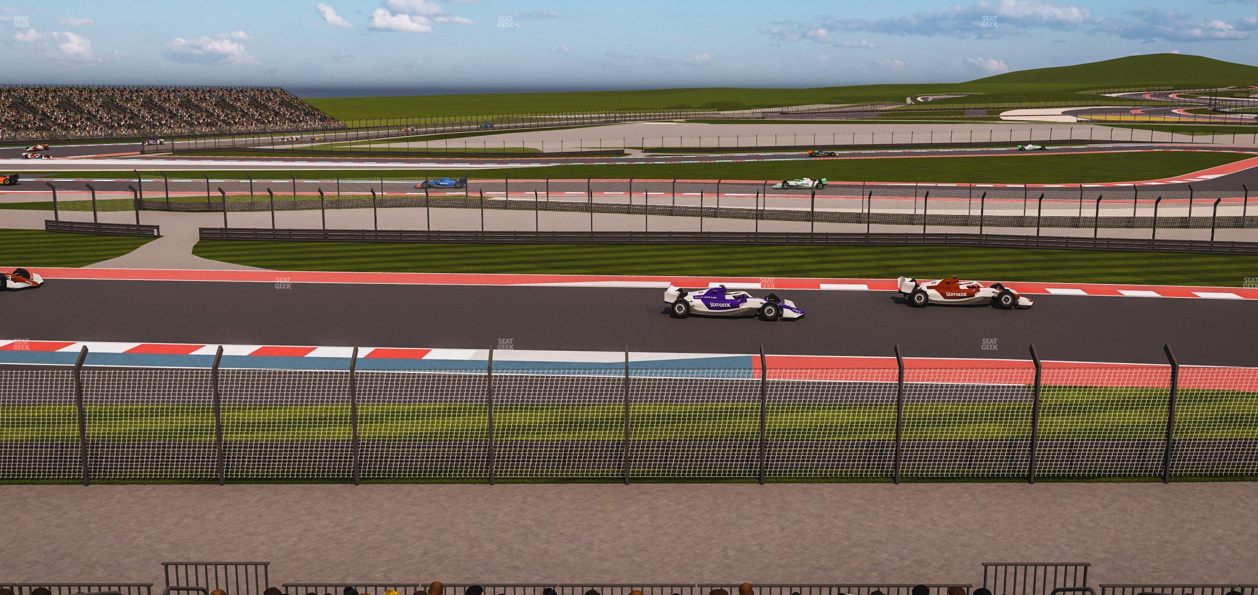 Seating view for Circuit of The Americas Section Turn 15 Grandstand 19