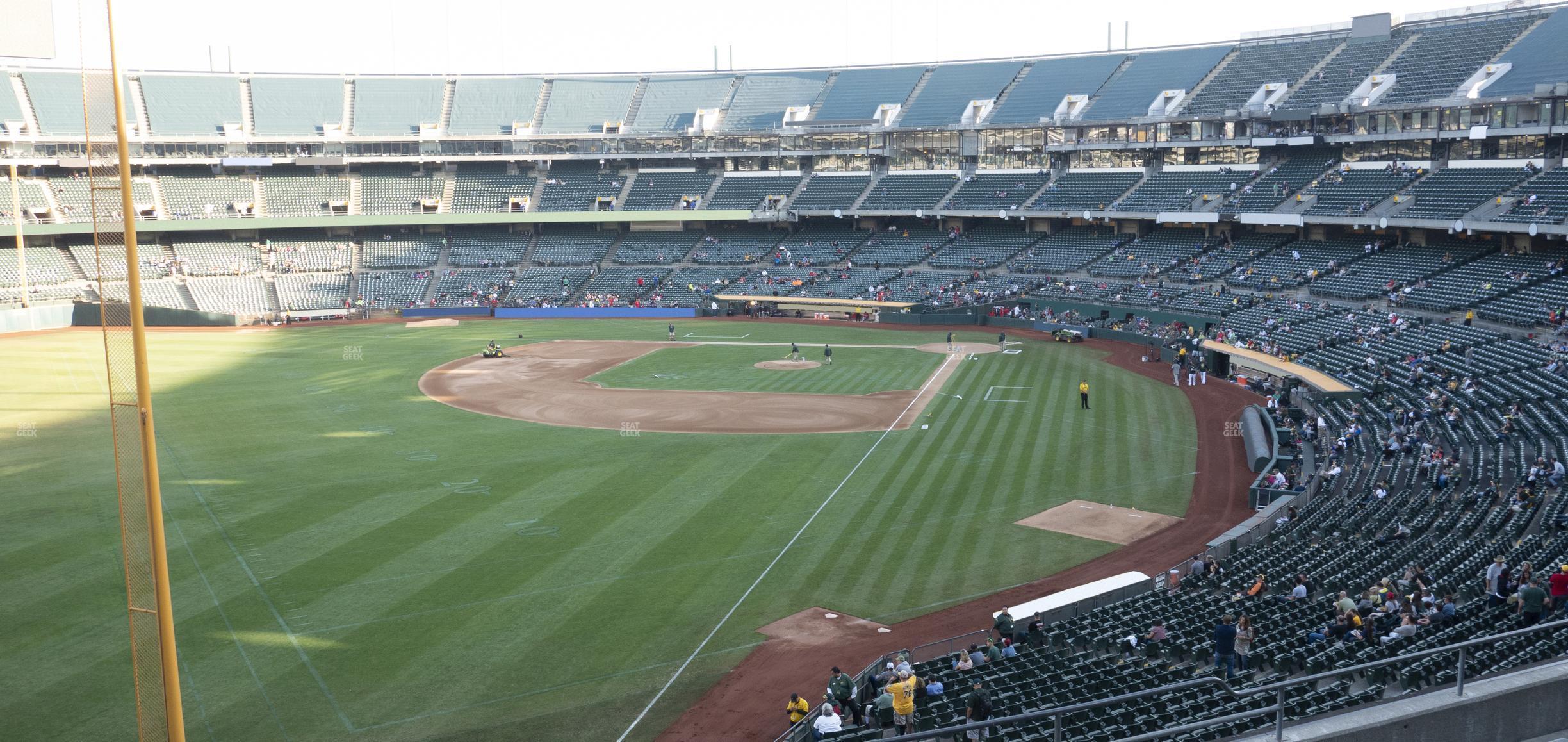 Seating view for Oakland Coliseum Section 231