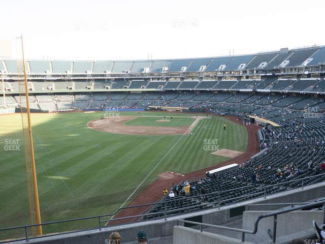 Seating view for Oakland Coliseum Section 231