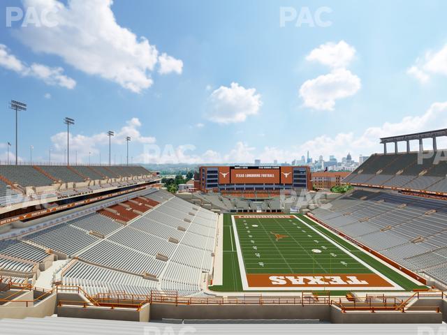 Seating view for Darrell K Royal - Texas Memorial Stadium Section 117