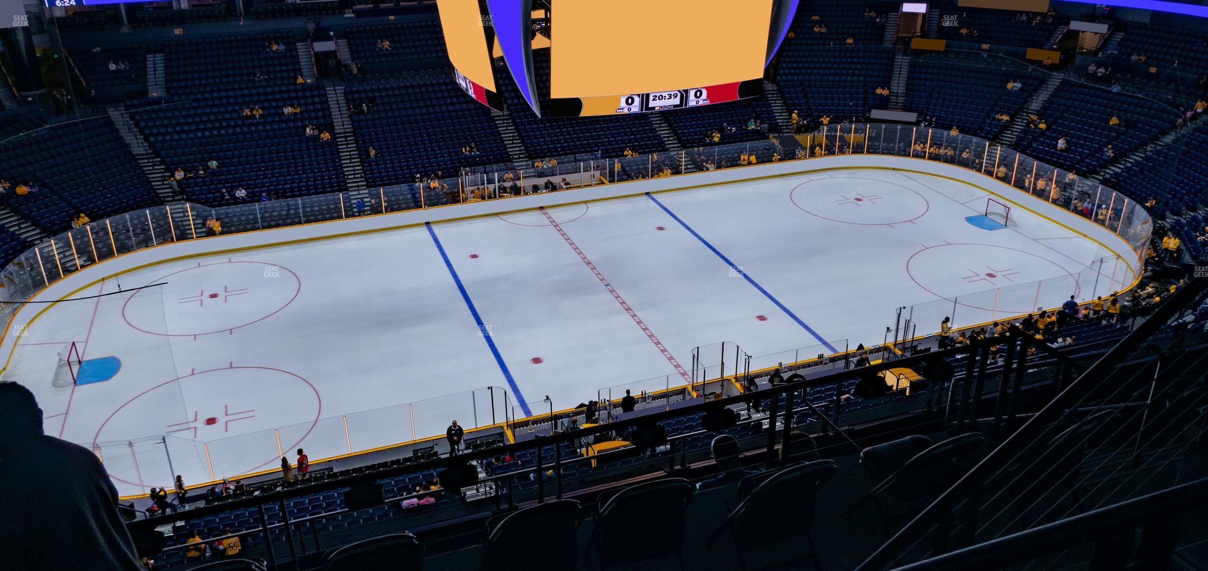 Seating view for Bridgestone Arena Section 324