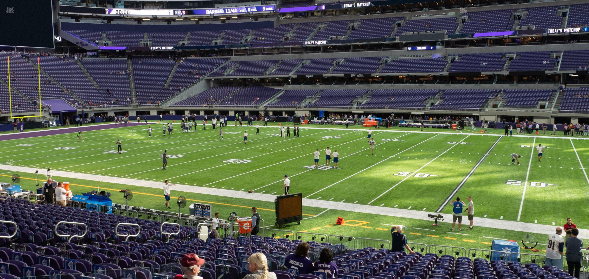 Seating view for U.S. Bank Stadium Section 107