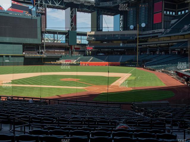 Seating view for Chase Field Section 125