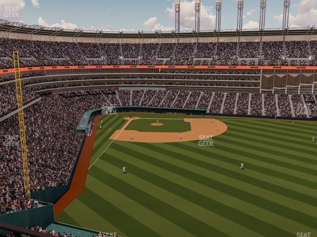 Seating view for Progressive Field Section 410