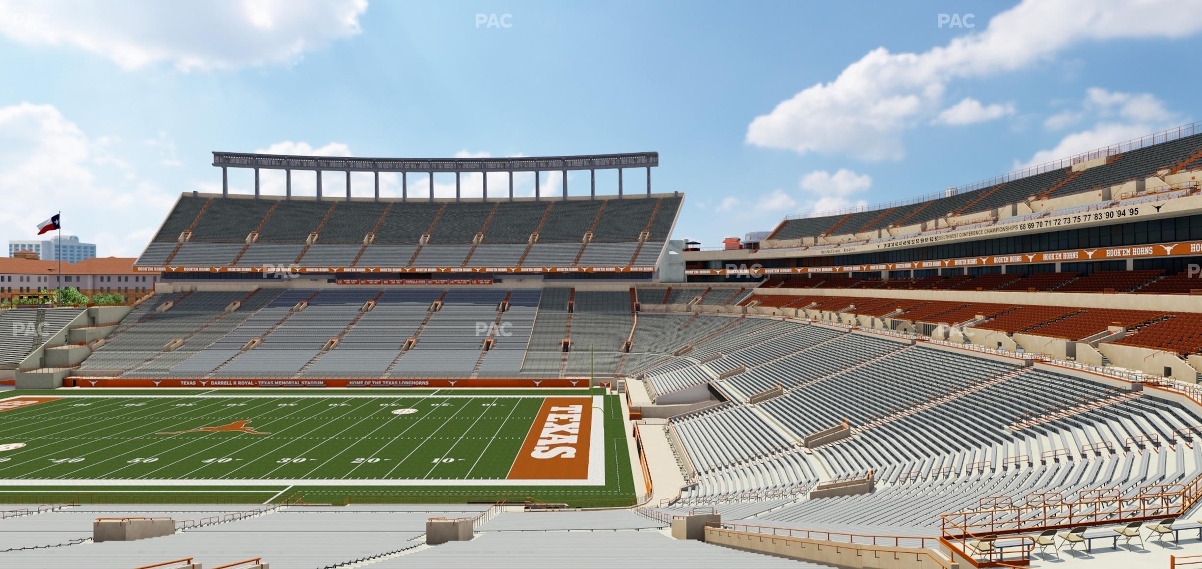 Seating view for Darrell K Royal - Texas Memorial Stadium Section 25