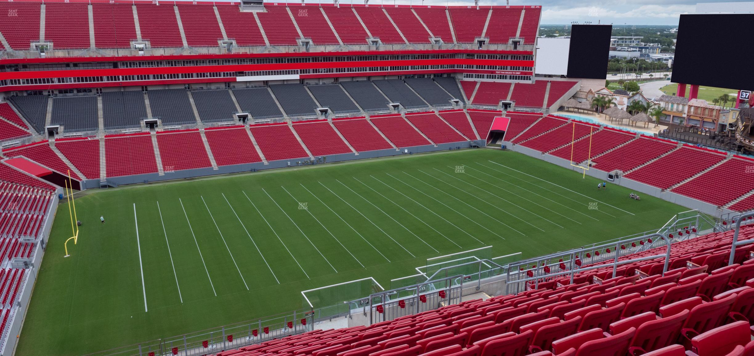 Seating view for Raymond James Stadium Section 332