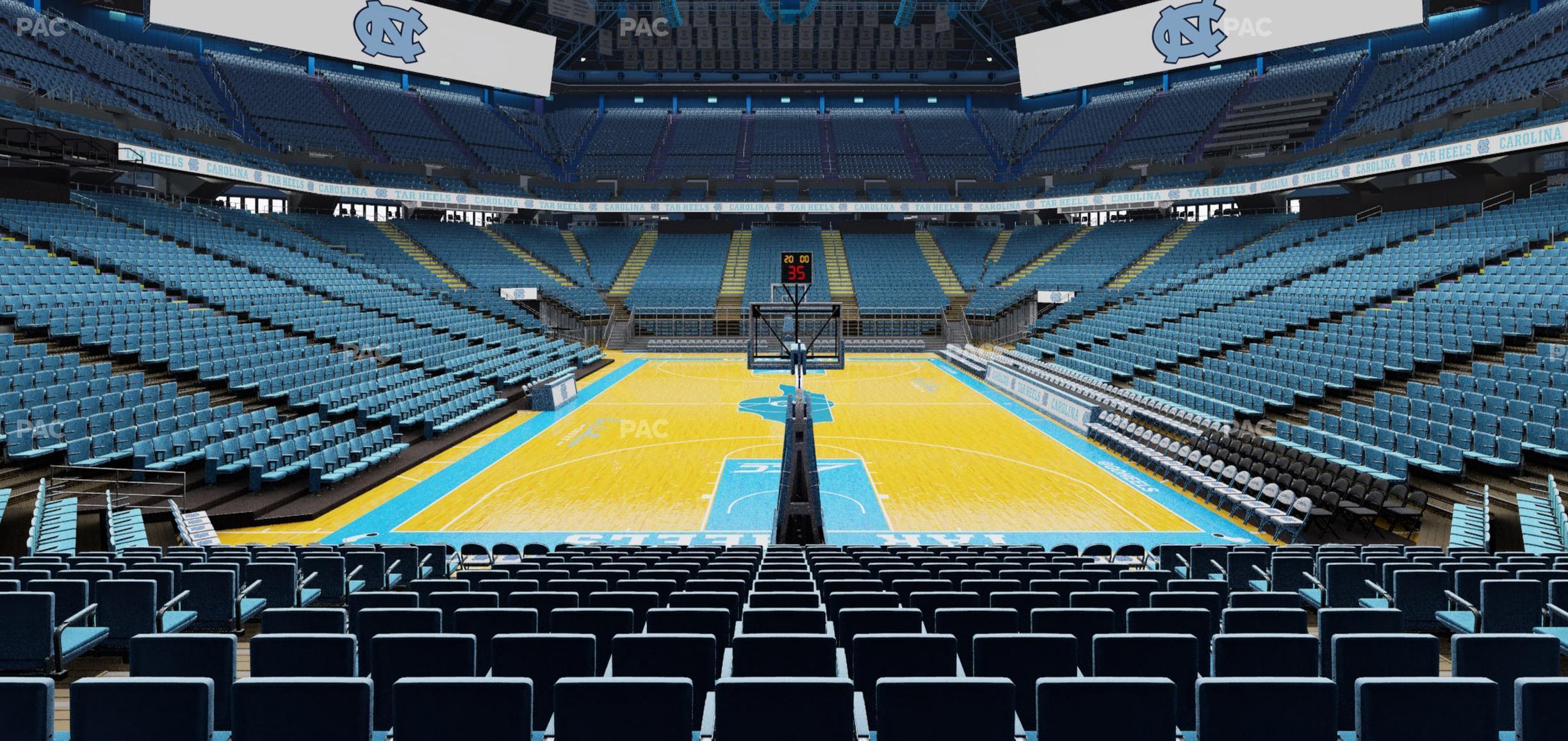 Seating view for Dean Smith Center Section 100