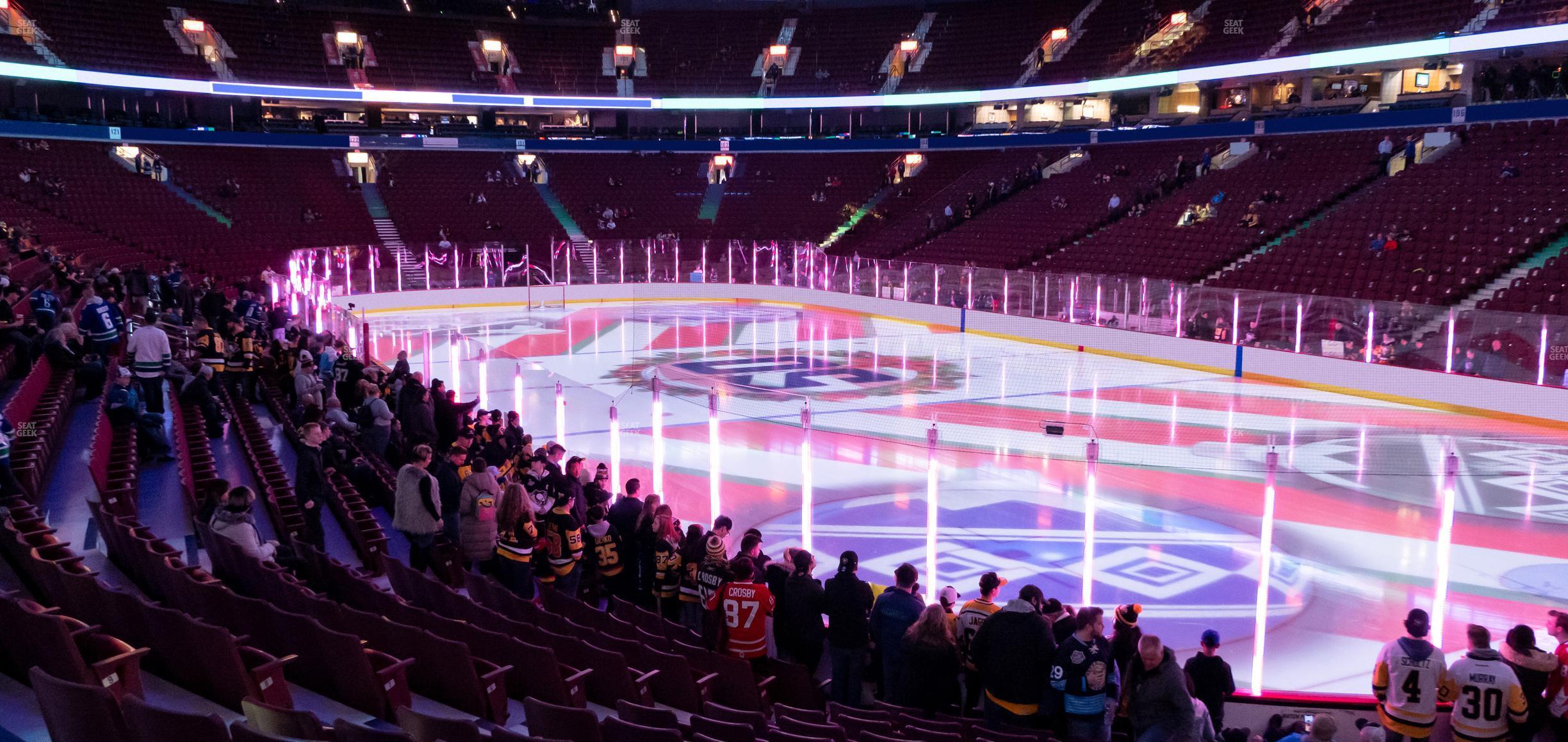 Seating view for Rogers Arena Section 114