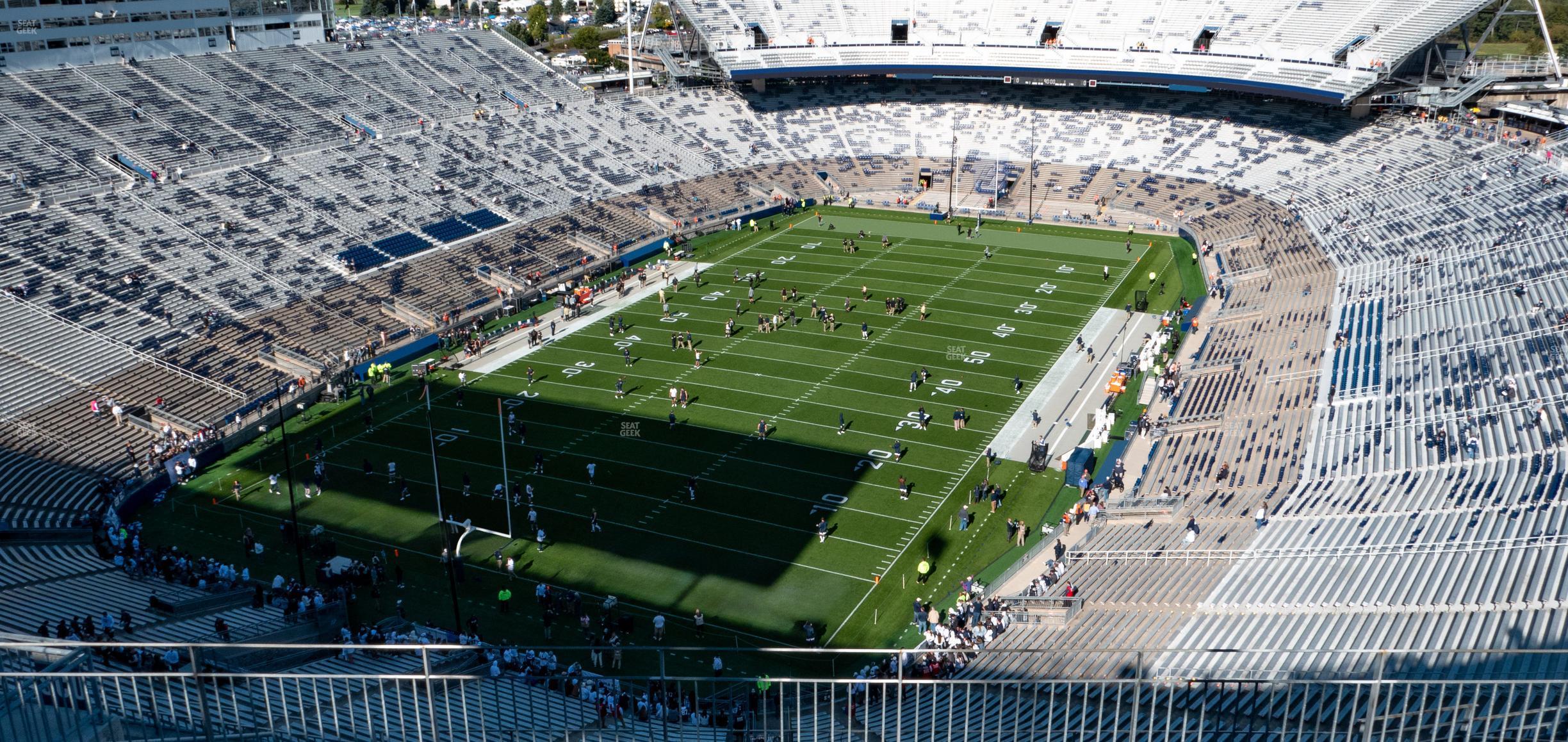 Seating view for Beaver Stadium Section South B Upper