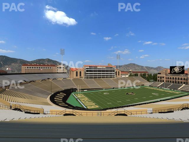 Seating view for Folsom Field Section 214