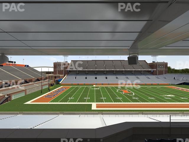 Seating view for Memorial Stadium - IL Section Colonnades Club 310