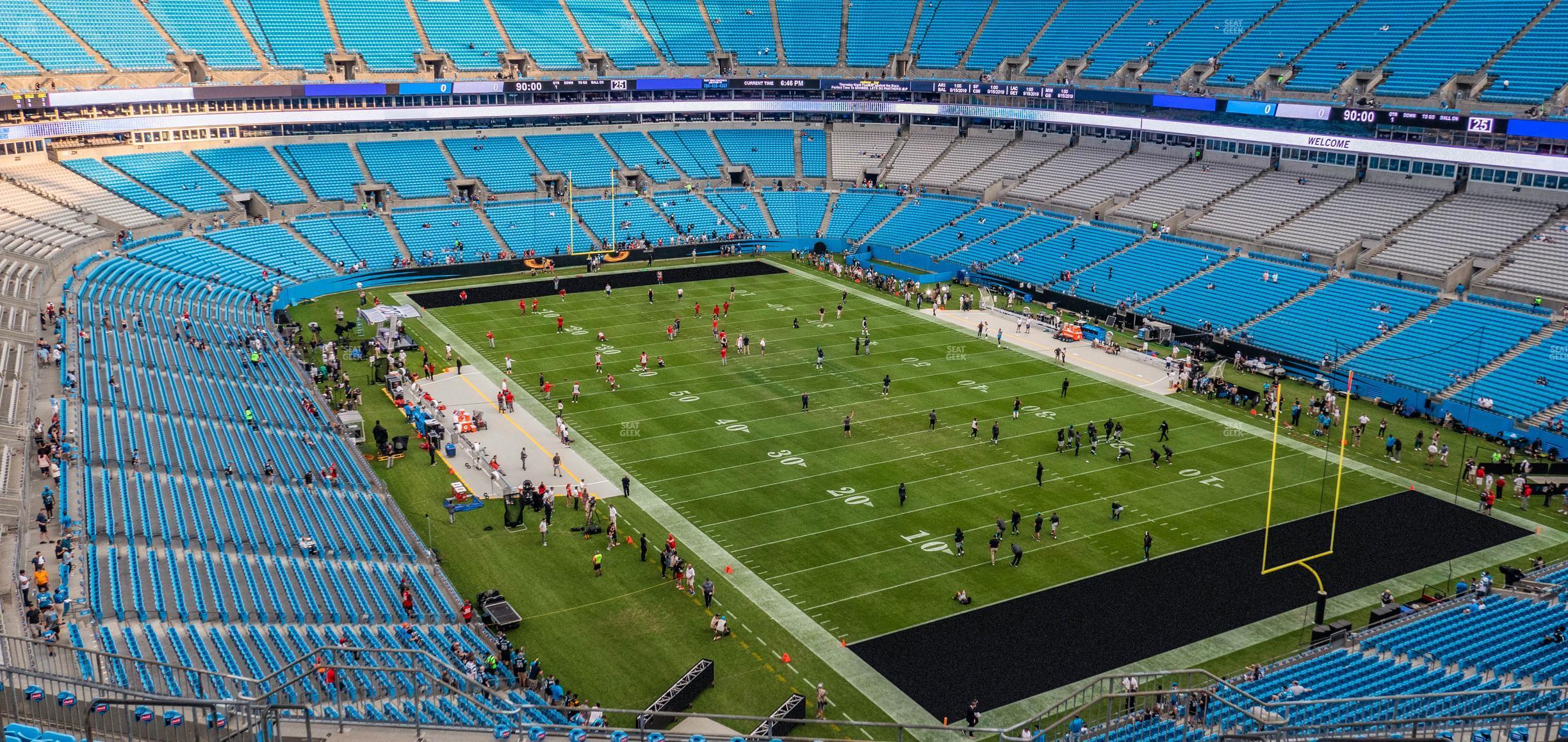 Seating view for Bank of America Stadium Section 506