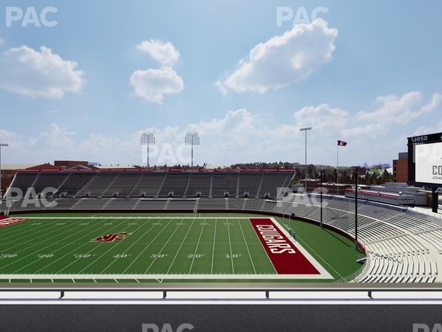 Seating view for Gesa Field Section 110