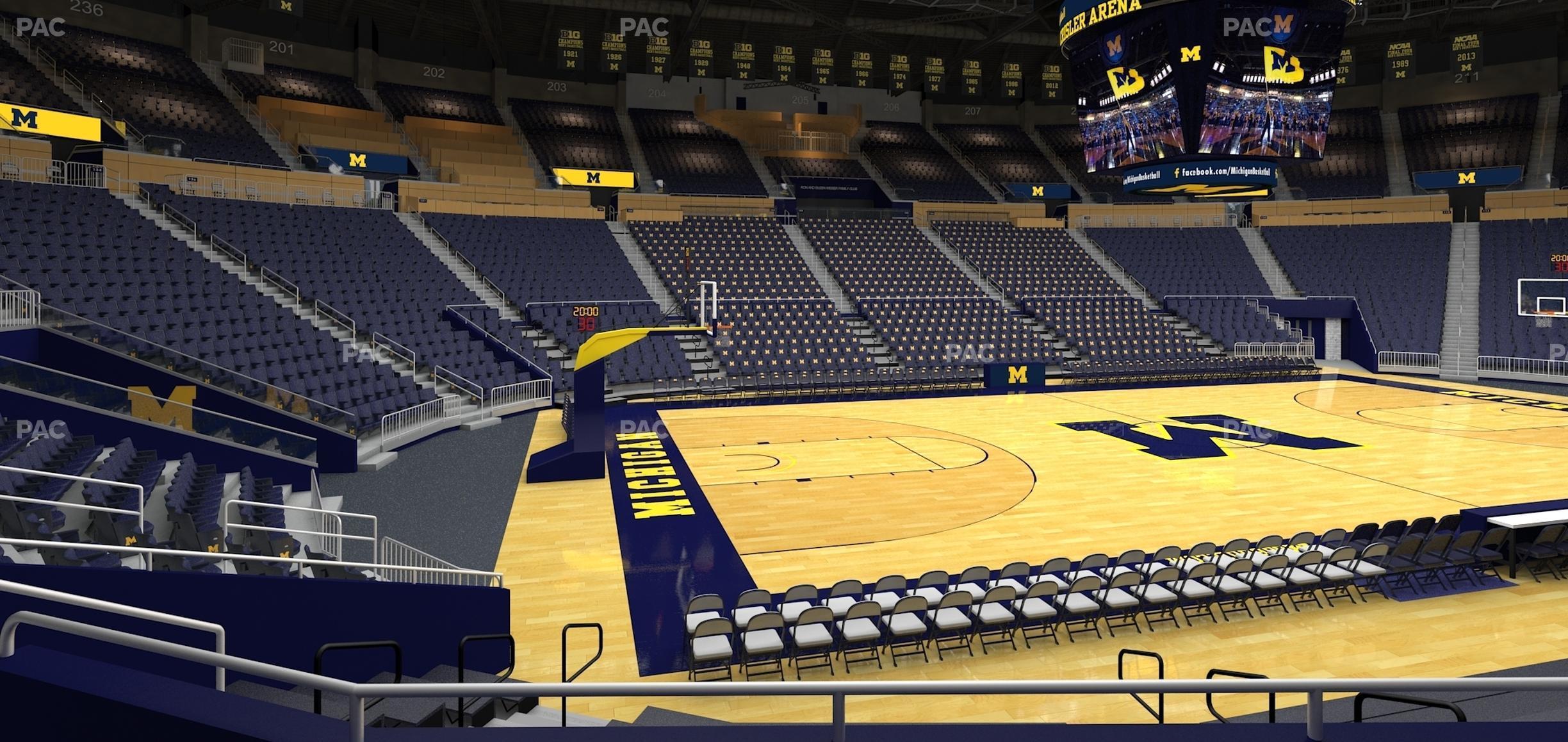 Seating view for Crisler Center Section 126