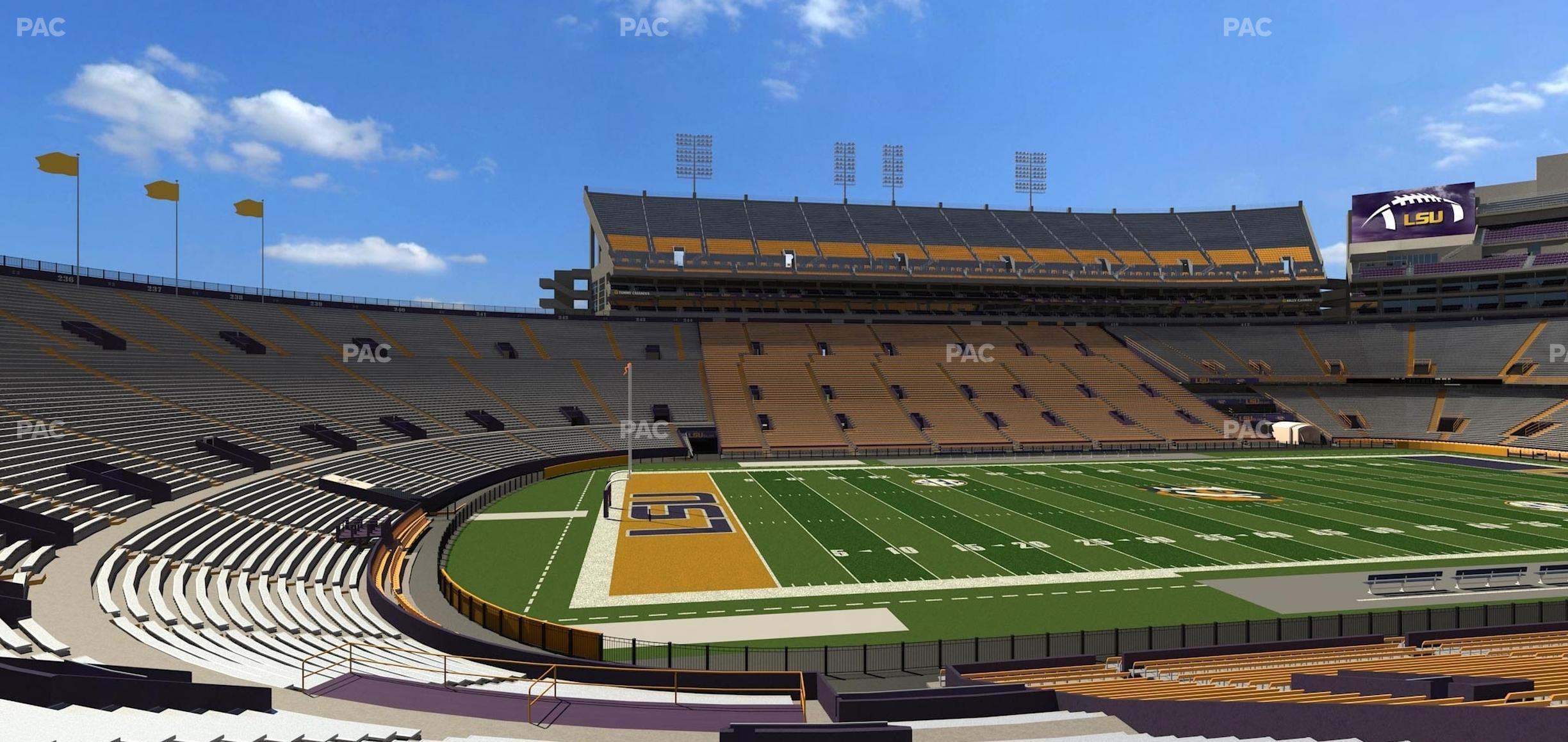 Seating view for Tiger Stadium Section 221