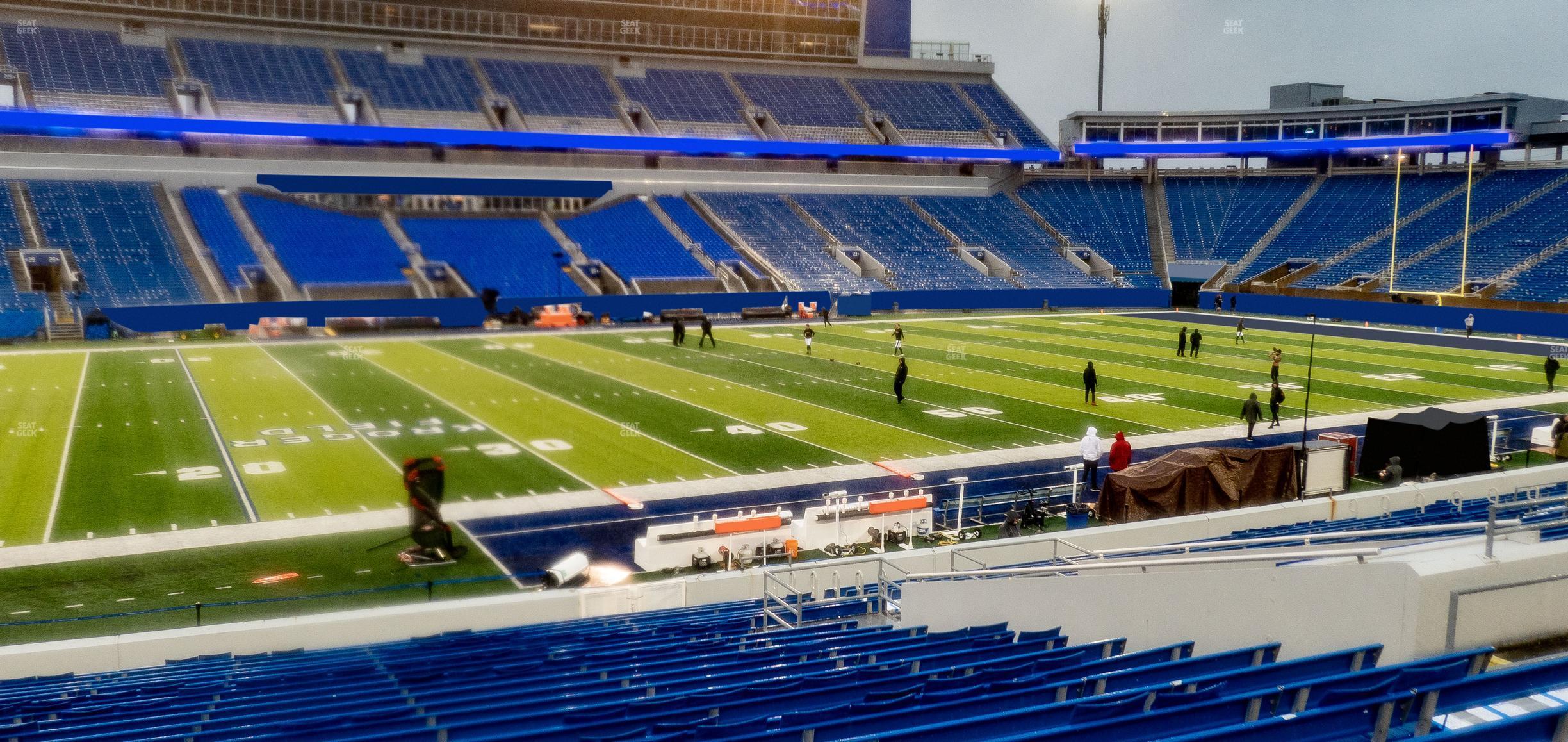 Seating view for Kroger Field Section 4