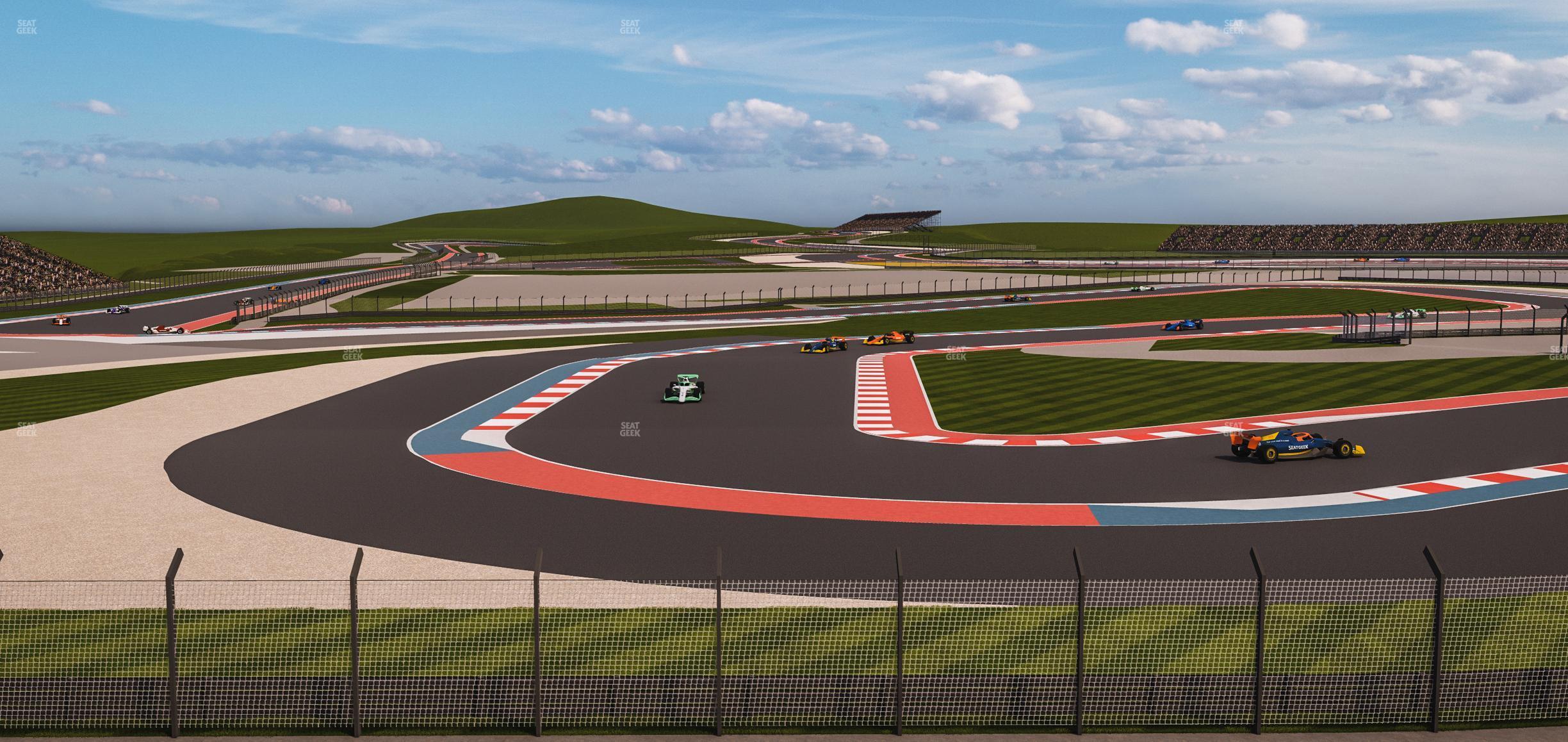 Seating view for Circuit of The Americas Section Turn 15 Grandstand 5