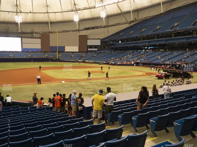 Seating view for Tropicana Field Section 119