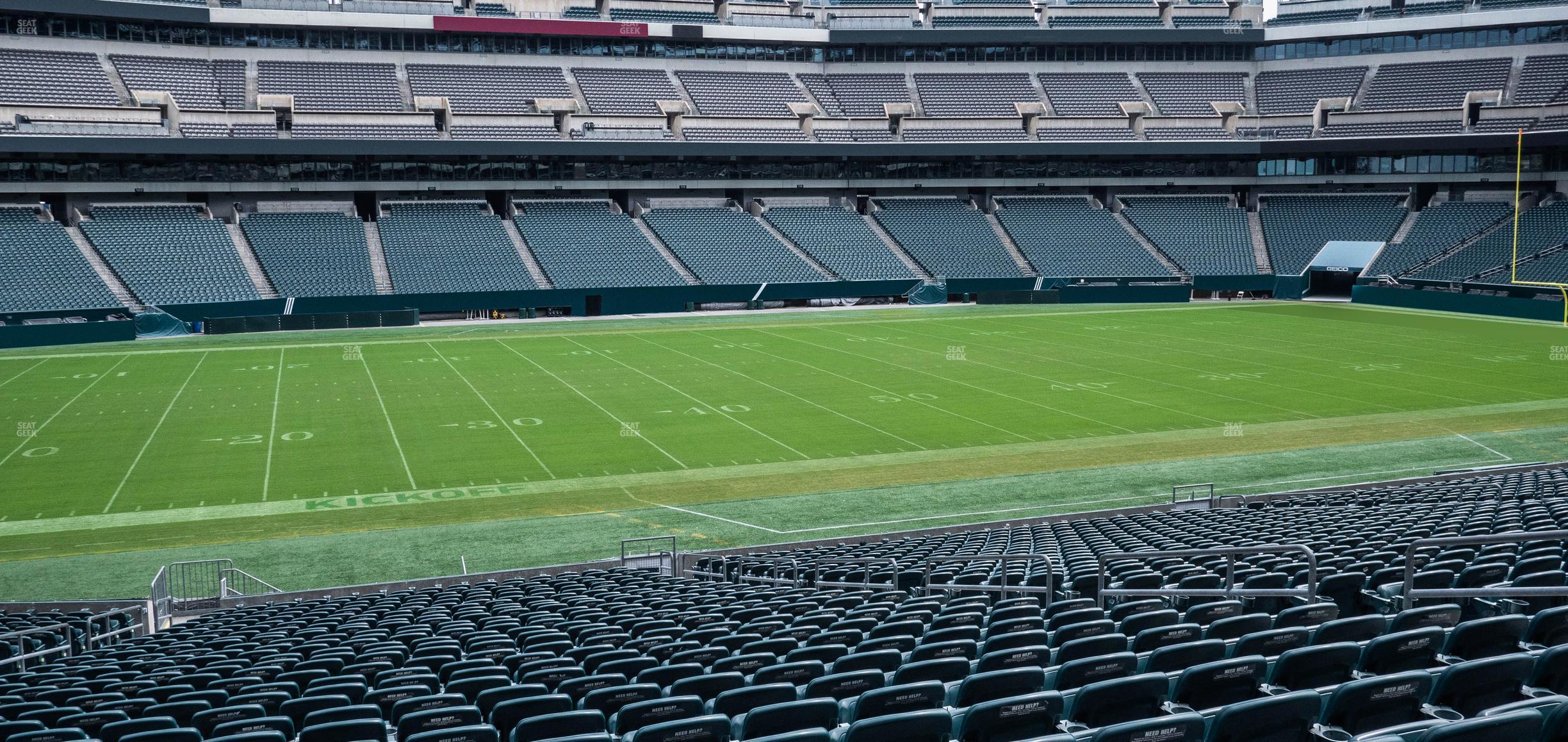 Seating view for Lincoln Financial Field Section 137