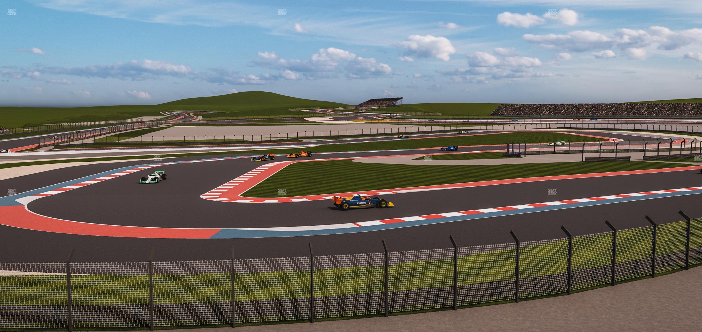 Seating view for Circuit of The Americas Section Turn 15 Grandstand 7