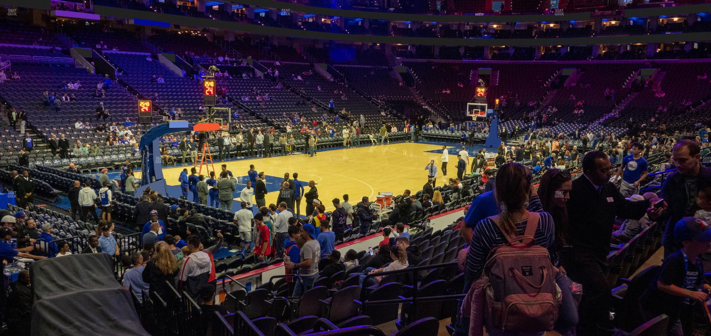 Seating view for Wells Fargo Center Section 122