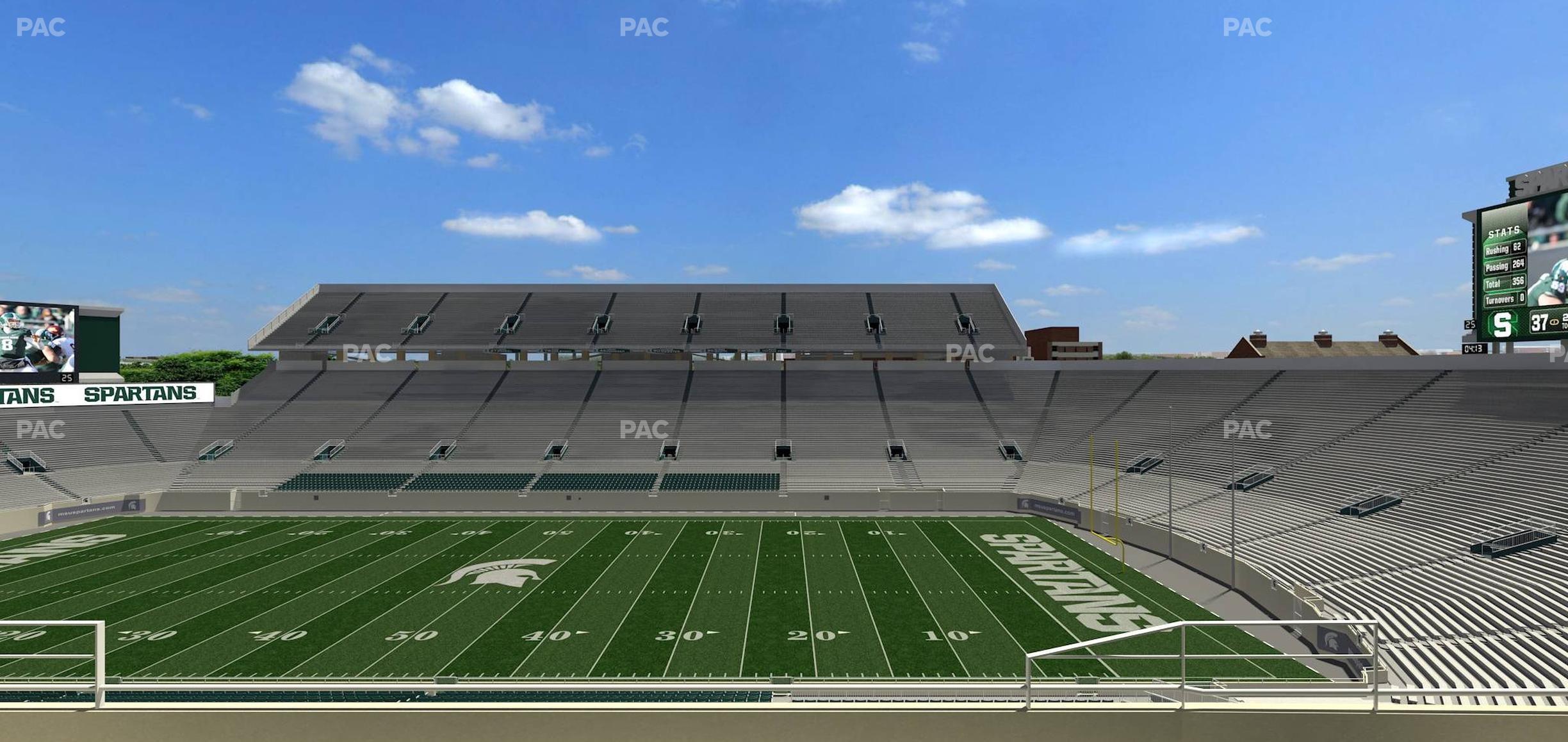 Seating view for Spartan Stadium (Michigan) Section Spartan Club 3