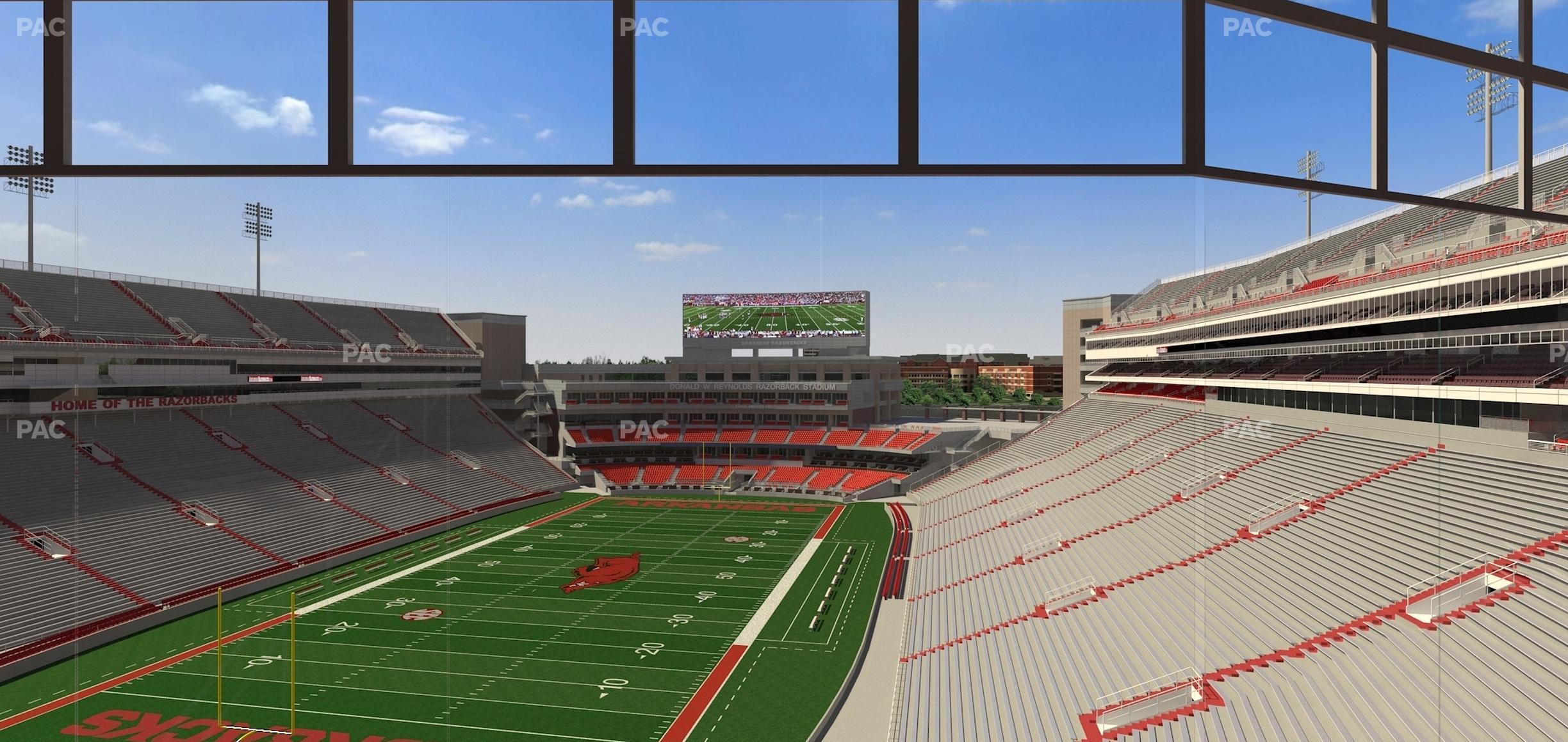 Seating view for Razorback Stadium Section 478