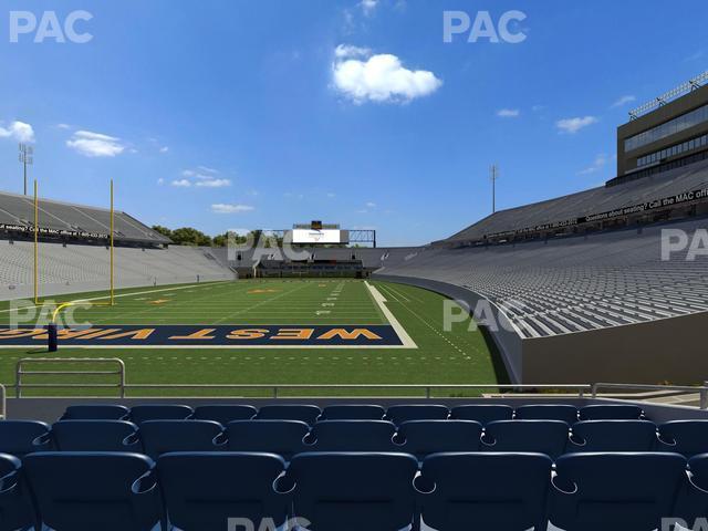 Seating view for Mountaineer Field at Milan Puskar Stadium Section Touchdown Terrace A