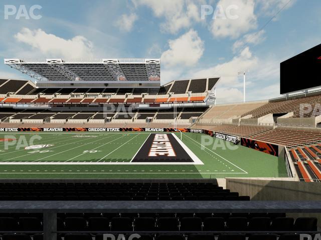 Seating view for Reser Stadium Section 128