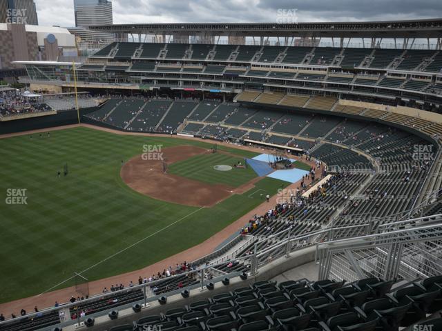 Seating view for Target Field Section 327