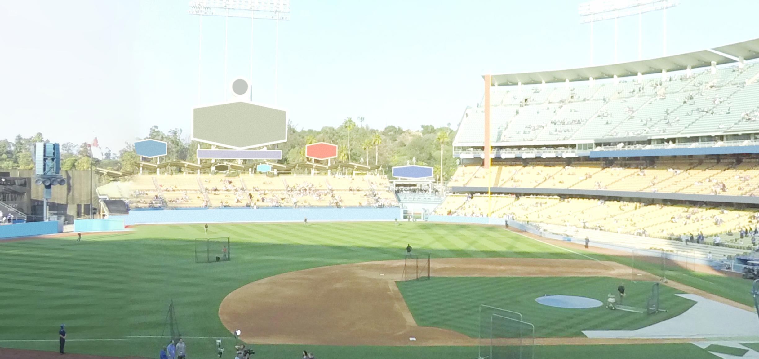 Seating view for Dodger Stadium Section 133 Lg