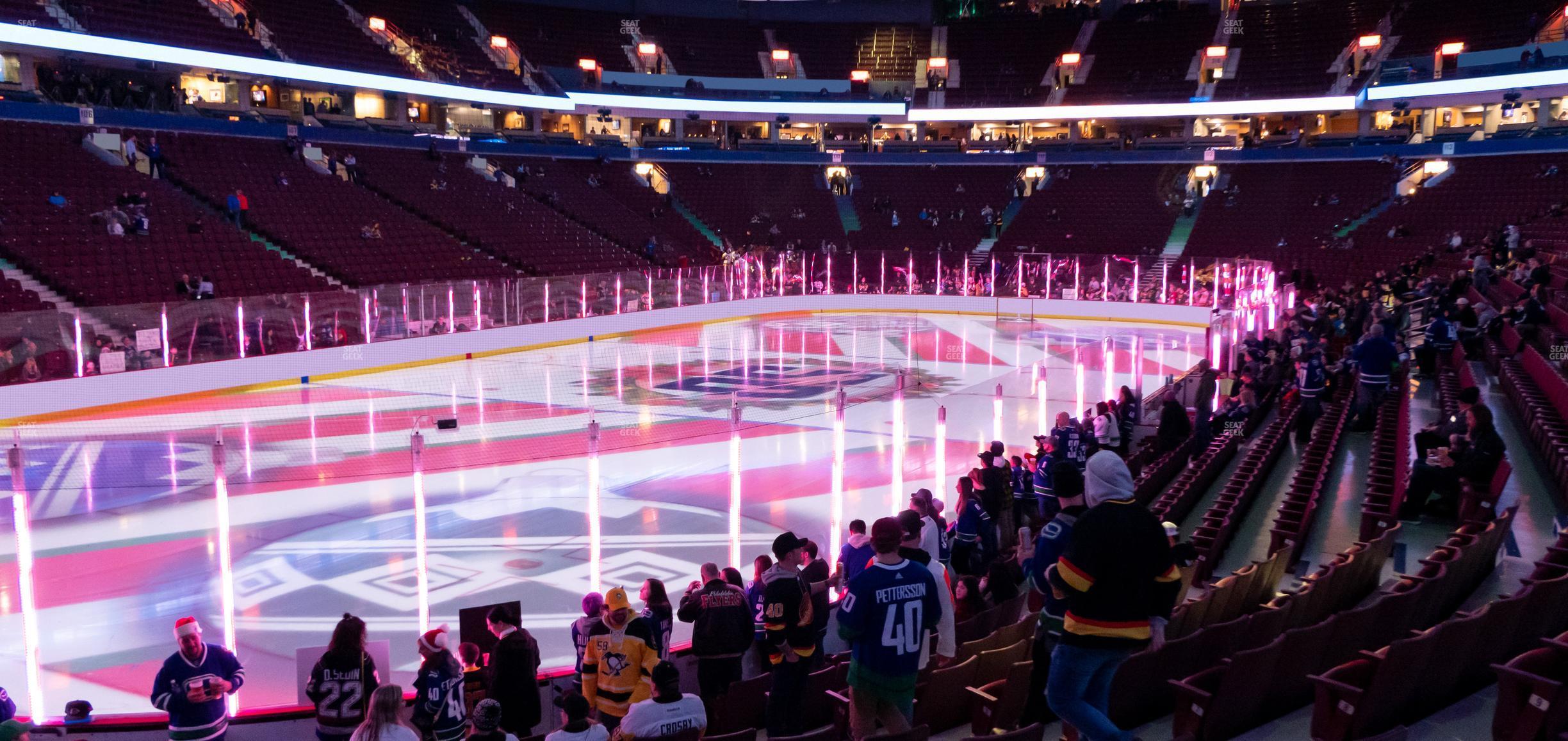 Seating view for Rogers Arena Section 120