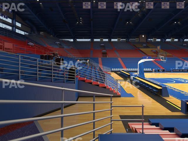 Seating view for Allen Fieldhouse Section K