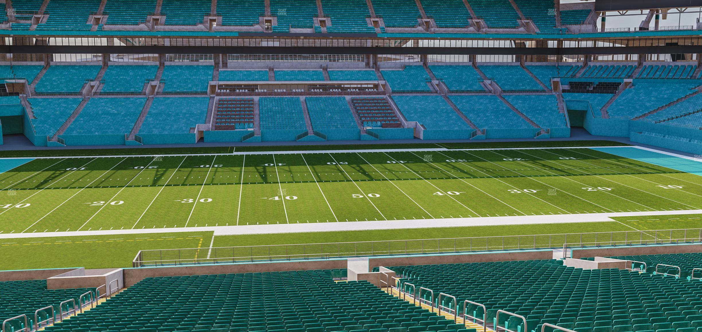 Seating view for Hard Rock Stadium Section 219