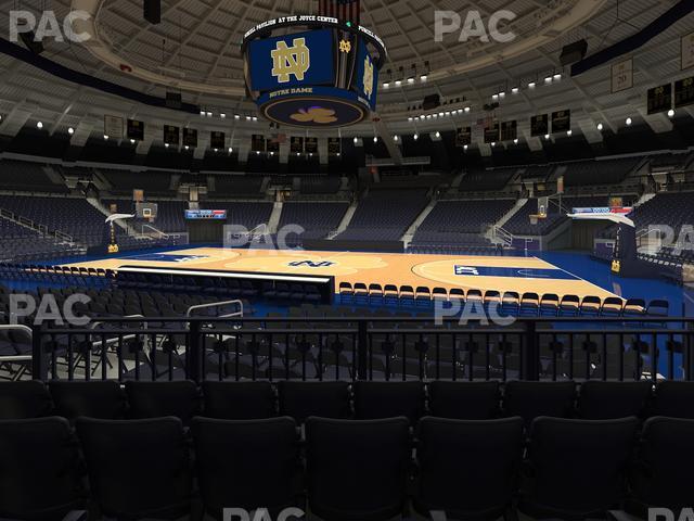 Seating view for Purcell Pavilion at the Joyce Center Section 18