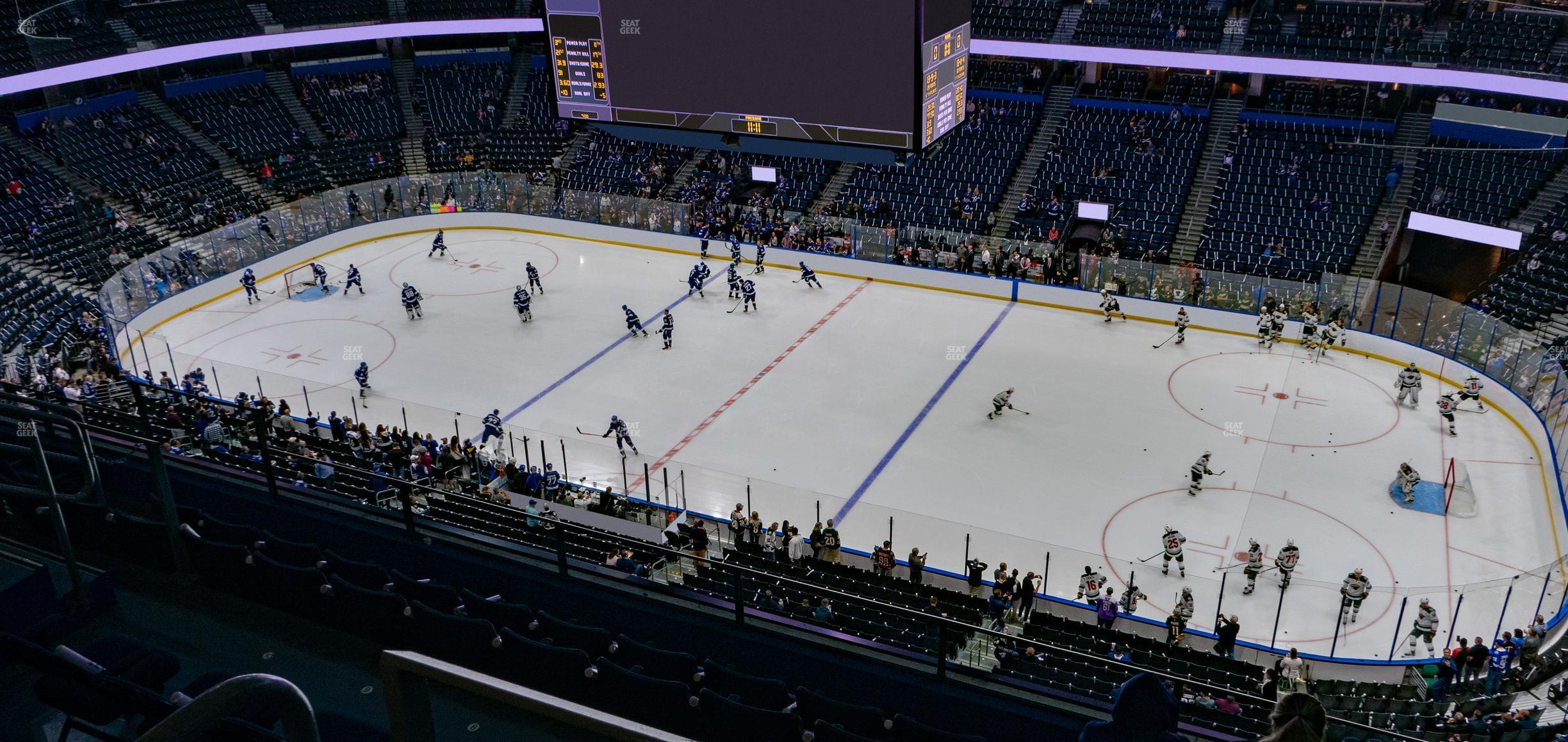 Seating view for Amalie Arena Section 314