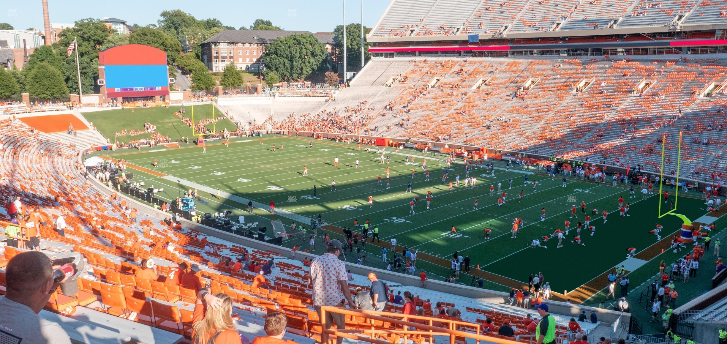 Seating view for Clemson Memorial Stadium Section Ut