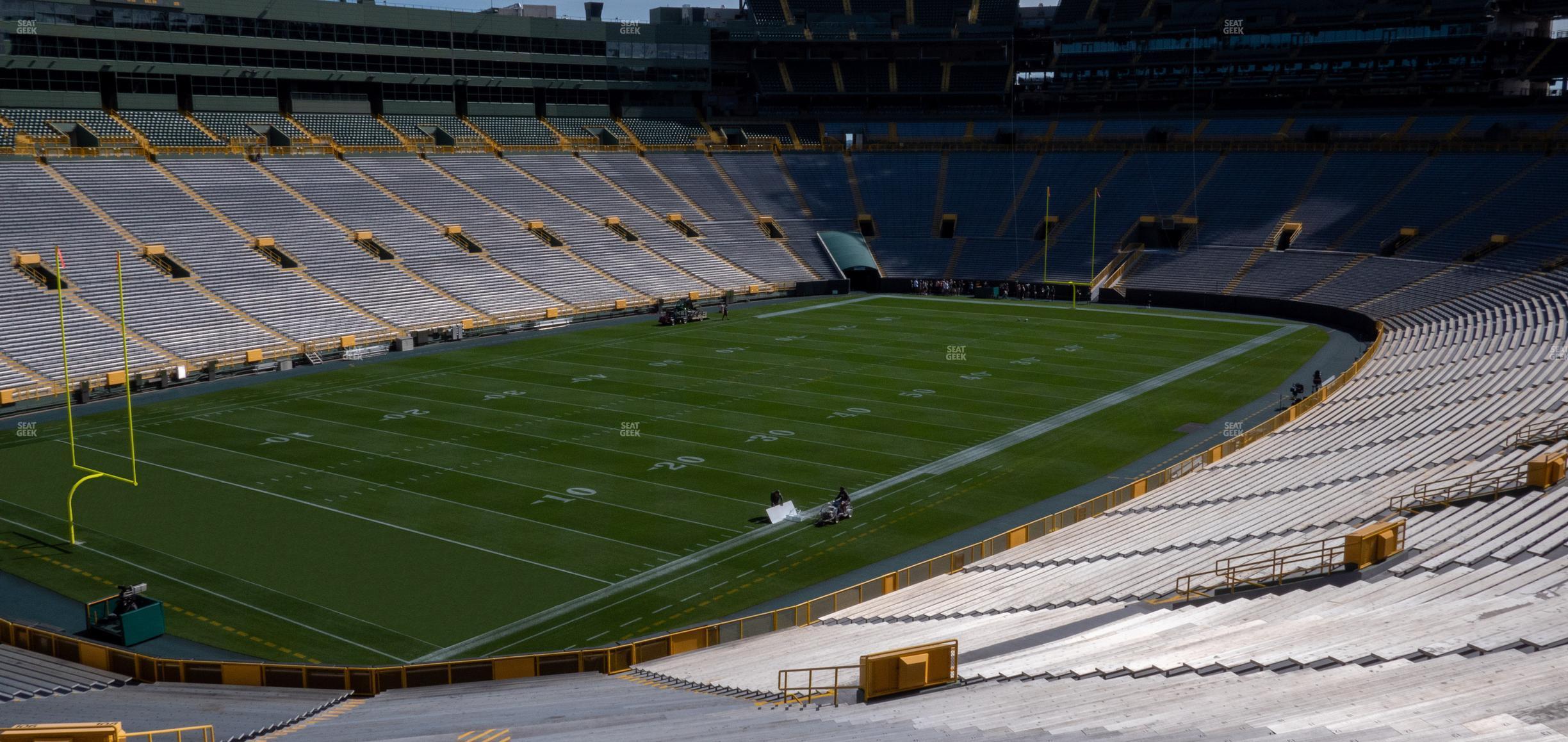 Seating view for Lambeau Field Section 108